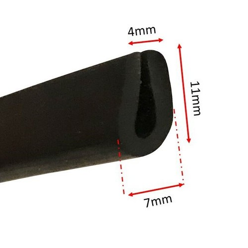 Rubber extrusion channel - extrusion,
