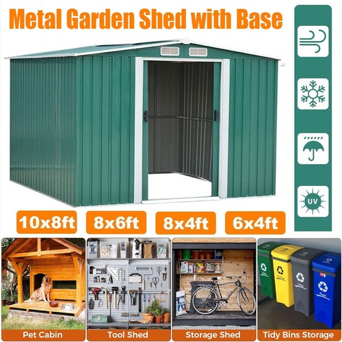Metal garden shed 8 x - 8,