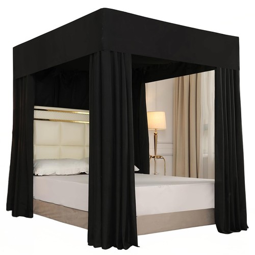 Black four corner - black, bed