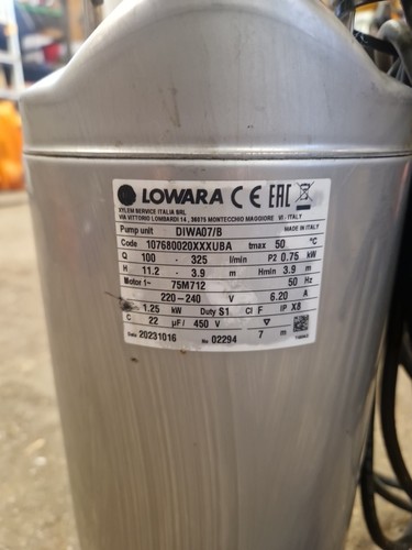 Lowara diwa 230v with - diwa, 07/b-230v