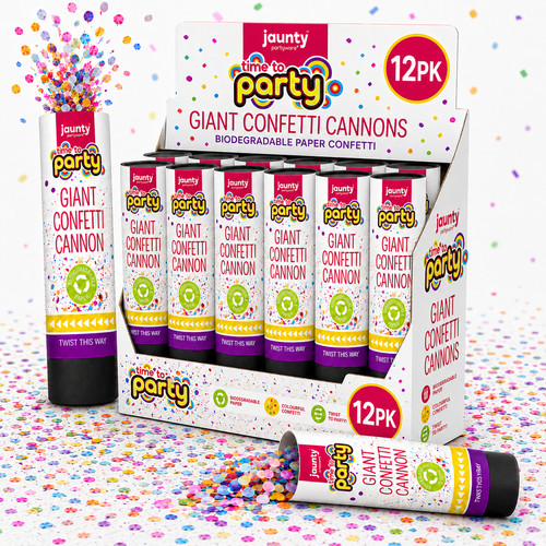 Giant party confetti - giant, cannons