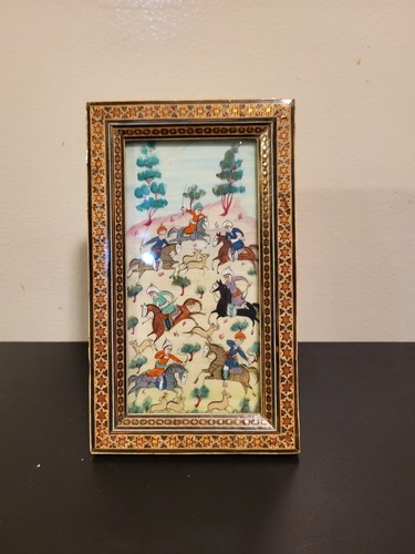 Persian framed late 19th - persian,