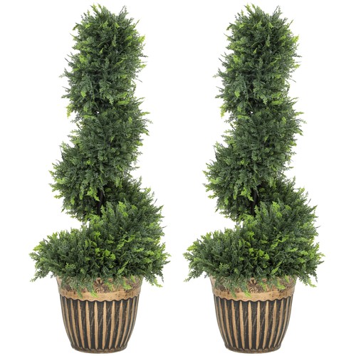 Homcom set potted - of,