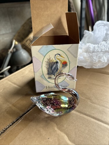 Heron glass small lustre - glass,