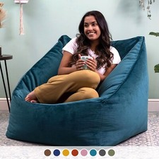 Adults Velvet Armchair Bean