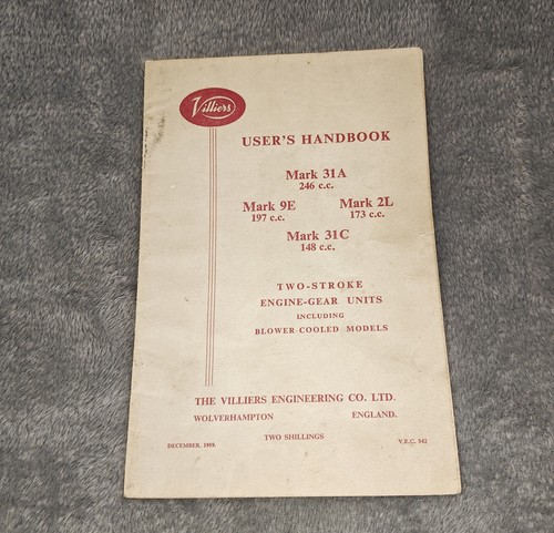 Villiers users handbook 1959 - villiers,