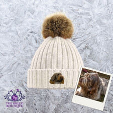 ITALIAN SPINONE EMBROIDERED POM POM BEANIE ONE SIZE FIT 6 COLOURS WITH GIFT BOX