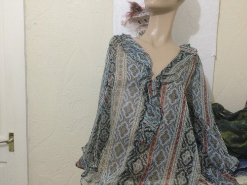 Zara chiffon type blouse blues