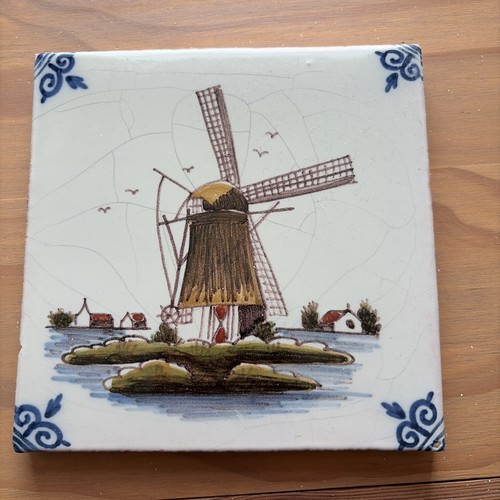 Delft tile windmill in - delft,