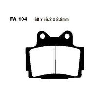Pair Of EBC Brake Pads FA104