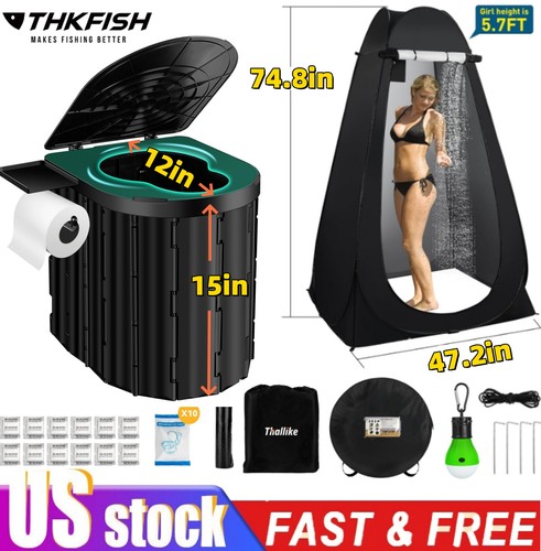 12in camping toilet portable - toilet,