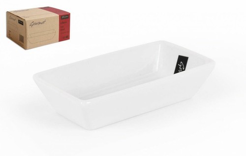 Porcelain rectangular bowl - 4x,