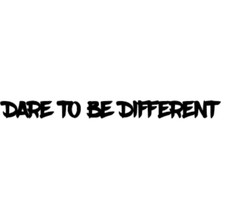 DARE TO BE DIFFERENT sticker/decal funny car/van bumper joke VW BMW AUDI SEAT MG