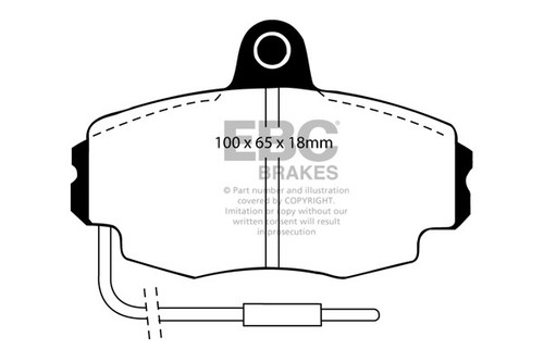 Ebc bluestuff front brake - bluestuff,