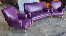 Antique repro leather 2 seat