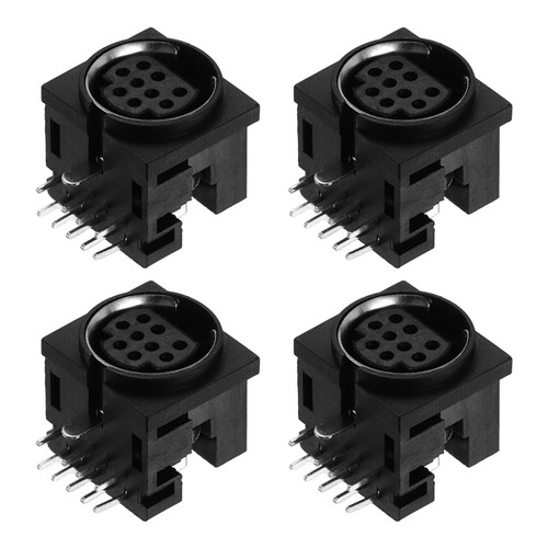 4pcs 9pin din female chassis - 4pcs,