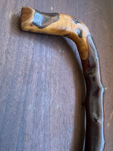 Old blackthorn walking stick - blackthorn,
