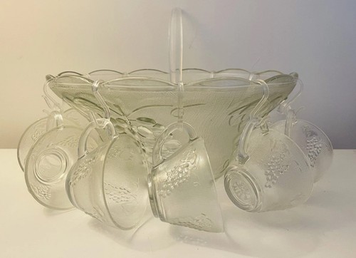 Punch bowl set vintage - bowl,