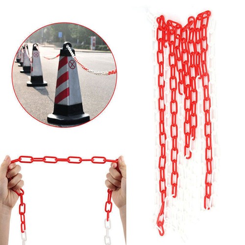 Barrier chain plastic link - barrier,