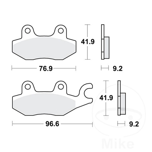 Trw brake pads front set - brake, 1