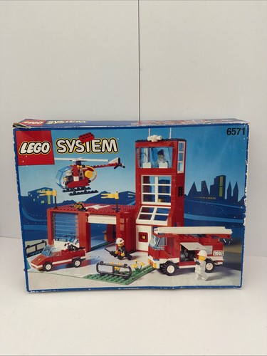 Vintage lego 6571 fire station - fire,