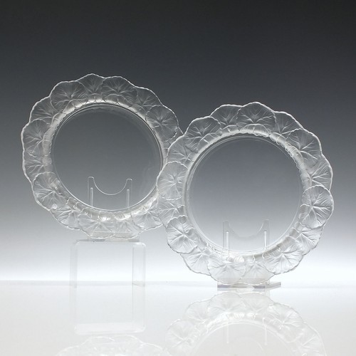 Pair french signed lalique - pair,