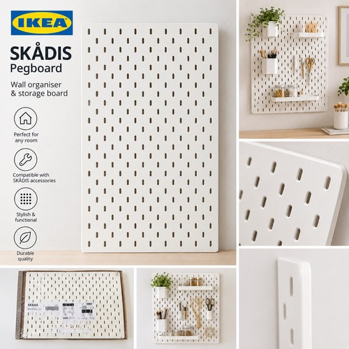Ikea skådis pegboard white - pegboard,