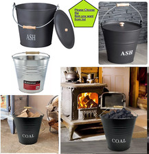 Vintage Coal Bucket Black