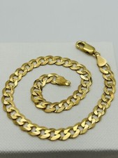 Solid 9ct Yellow Gold 7mm Curb