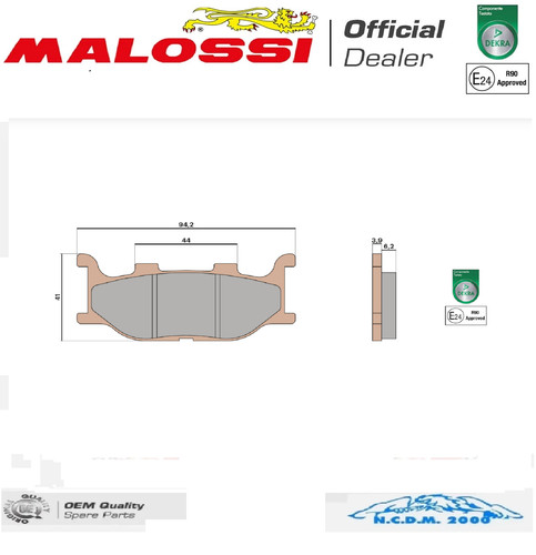 Front brake pads malossi mhr - brake,