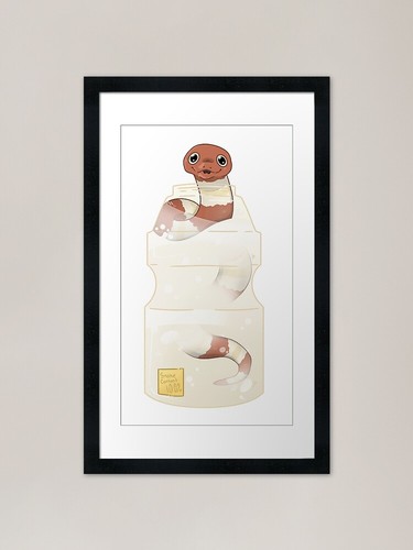 Milk snake framed - milk, art