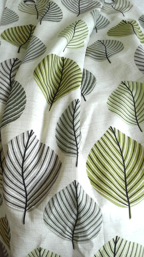 Dunelm green grey leaf orla - dunelm, 'leaf'