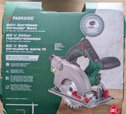 Parkside 20v cordless circular - 20v,