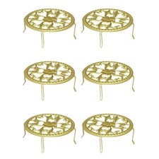  3 Pack European Style Wrought Iron Flower Stand Pot Holders Metal Flowerpot