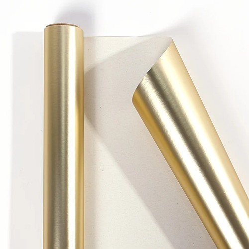 Gift wrap roll - wrap, metalic