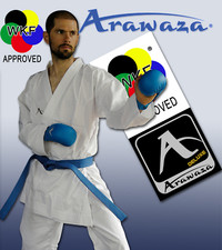NEW Arawaza KUMITE DELUXE Karate Suit Gi MARTIAL ARTS 8oz WKF APPROVED 160 - 190