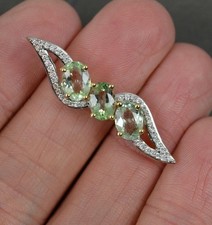 Impressive Rare 2.1ct Paraiba Tourmaline and Diamond 18ct Gold Pendant