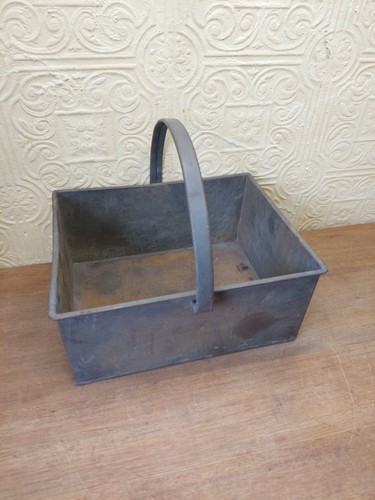 Vintage french metal trug - vintage,