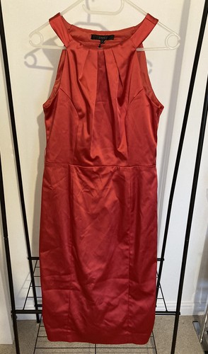 New coast dress red - red, satin