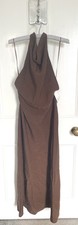 Zara Chocolate Draped Halter