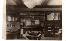 RPPC Postcard Pool Tables Bar