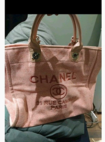 Pink canvas leather - , &
