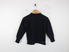 Le Tricoteur Guernsey Knitwear Sweater Traditional 100% Wool Blue 30" Youth Size