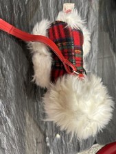 Westie Type Dog soft toy with lead 
