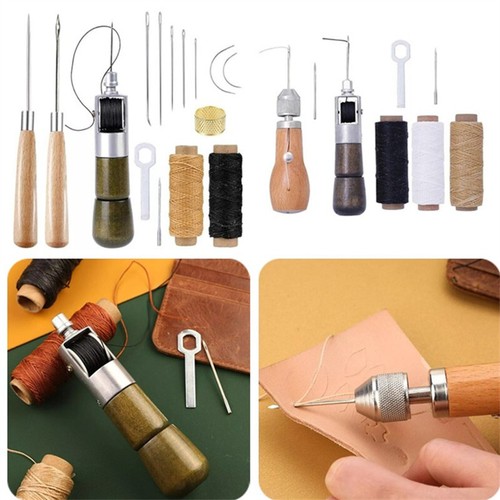 Leather sewing awl waxed - sewing,