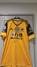 Wolves Match Worn Signed Shirt Football WWFC Wolverhampton Wanderers