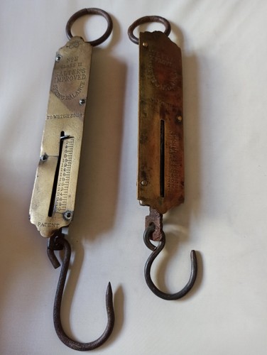 Spring balance scale - x,