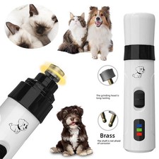 Pet Dog Cat Nail Claw Grooming Grinder Trimmer Electric Tool File Cutte2025 M6O8
