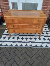 Vintage Oak Chest Of Drawers/Washstand On Castors Can Deliver