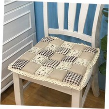  Patchwork Chair Pad with Ties